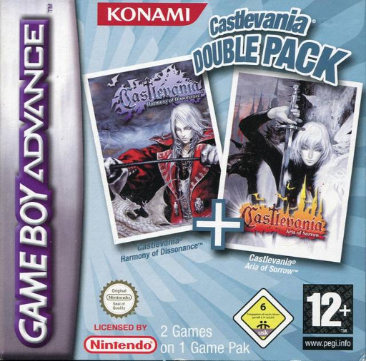 Castlevania Double Pack box art for GameBoy Advance